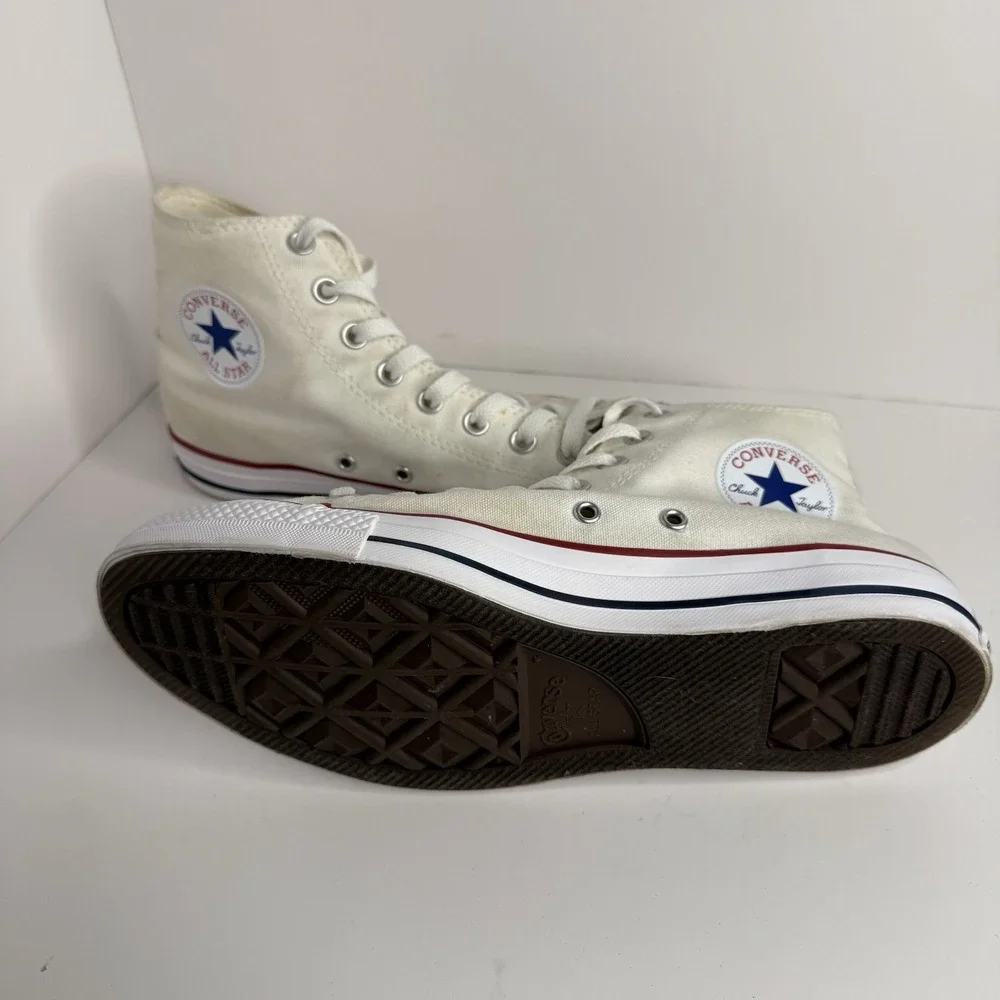 Converse All Star Chuck Taylor Men's Sneakers Size 8.5, White, High Top
